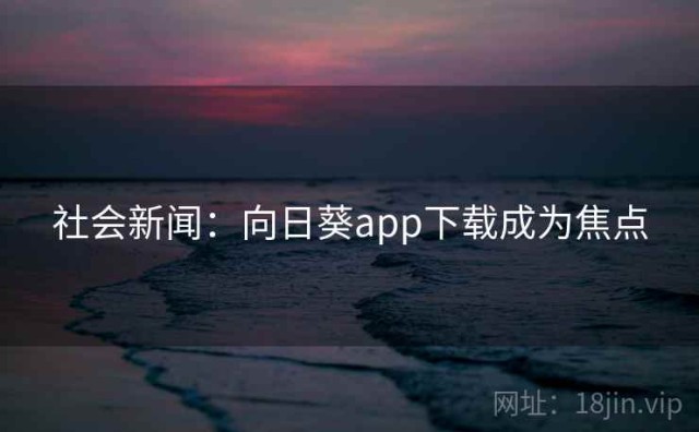 社会新闻：向日葵app下载成为焦点