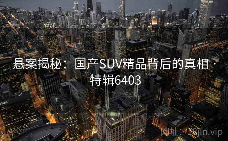 悬案揭秘：国产SUV精品背后的真相 · 特辑6403