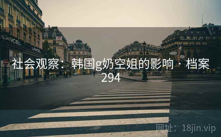社会观察：韩国g奶空姐的影响 · 档案294