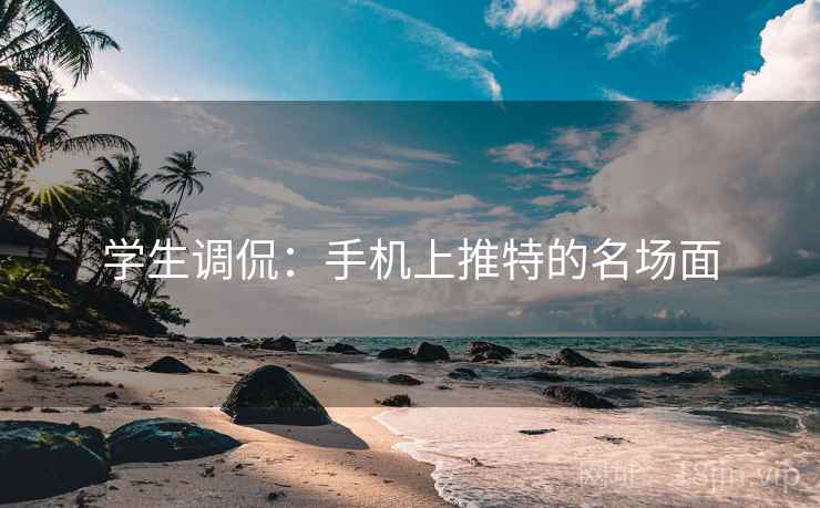 学生调侃：手机上推特的名场面
