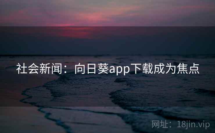 社会新闻：向日葵app下载成为焦点